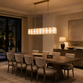 Harlow Alabaster Rectangular Chandelier